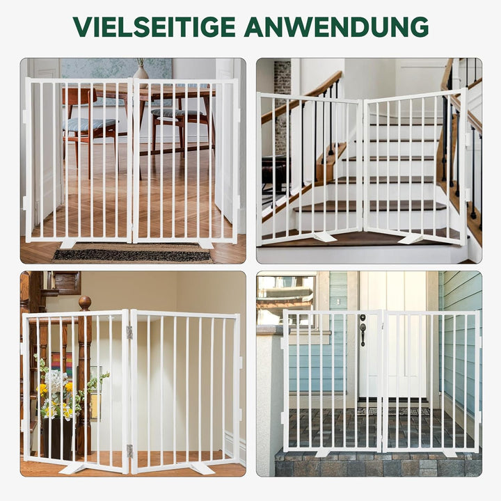 Snagle Paw Vollmetall Freistehend Absperrgitter,für den Innenbereich Hundegitter mit Bodenschonenden