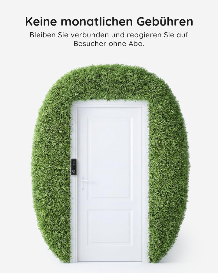 BOIFUN 2026 WLAN Video Türklingel mit Kamera, Dual Kameras für Paketschutz, 2K Full HD Farb-Nachtsic