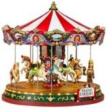 Lemax 84349 - The Grand Carousel/Grosses Karussell mit 4,5 V Adapter - NEU 2018 - Caddington Village