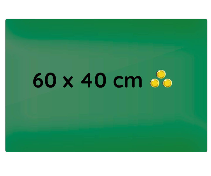 Lüllmann Memoboard Glas Magnettafel 60x40x0,4cm Glastafel Glasboard Whiteboard Wandtafel Magnet-Boar