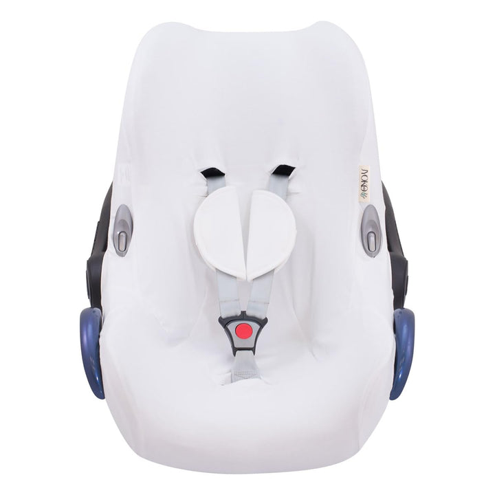 JYOKO KIDS Bezug für Autositz kompatibel mit Maxi Cosi Cabriofix, City Streety, aus Baumwolle (White