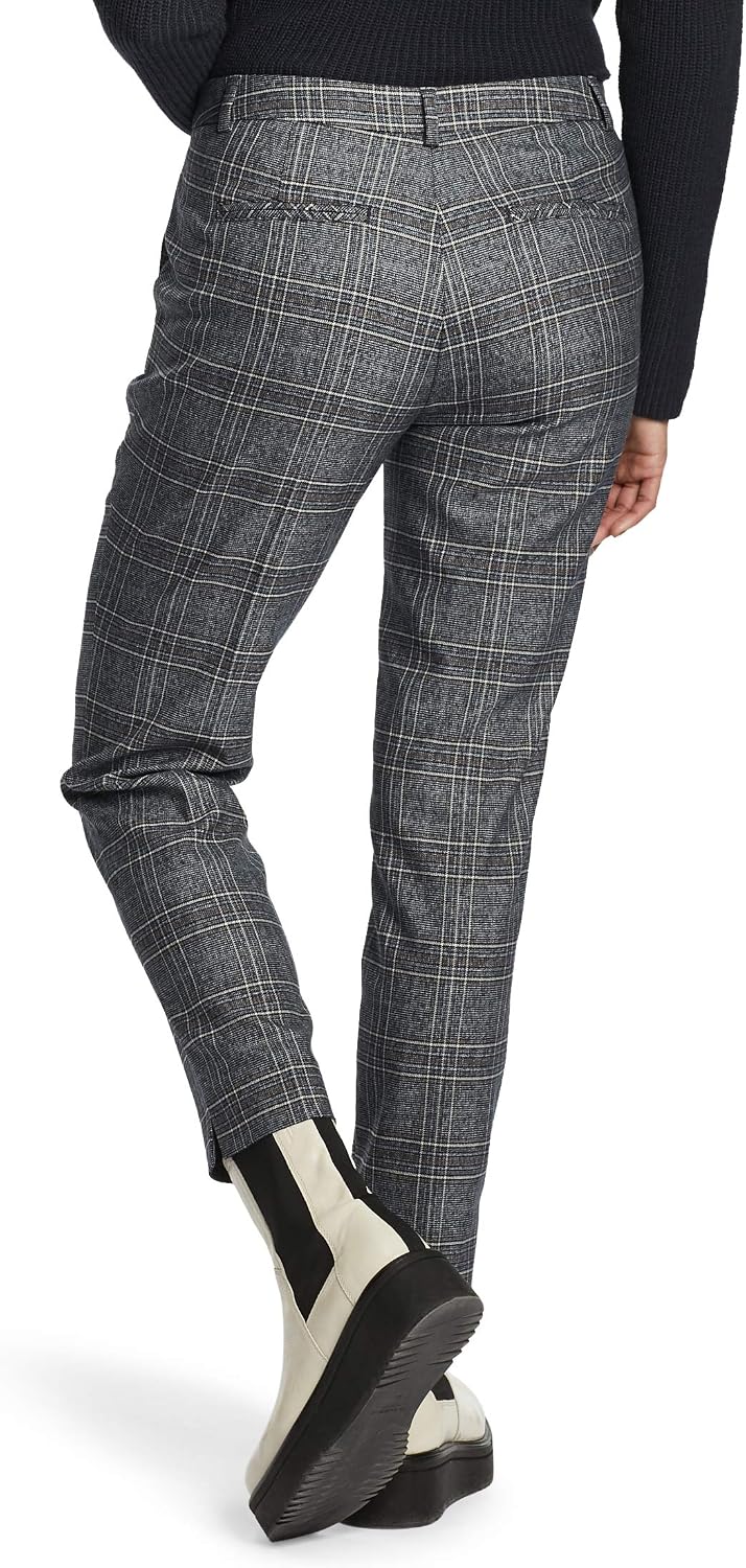 Cartoon Damen Chino-Hose mit Muster 38 Blau, 38 Blau