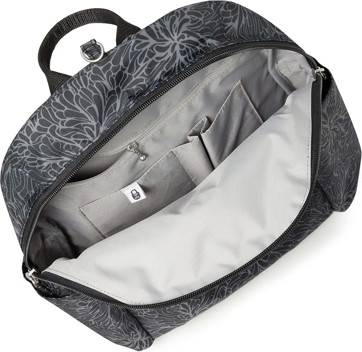 Baggallini Damen Securtex Anti-Diebstahl-Urlaubsrucksack Einheitsgrösse Midnight Blossom, Einheitsgr