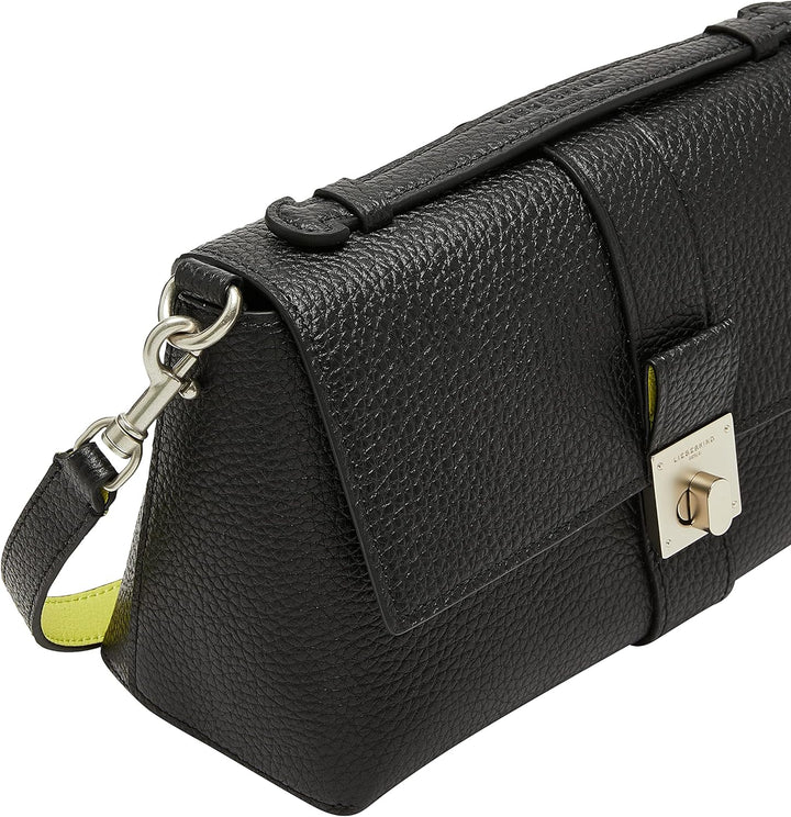 Liebeskind Damen Sade Pebble Crossbody M Schwarz, Schwarz