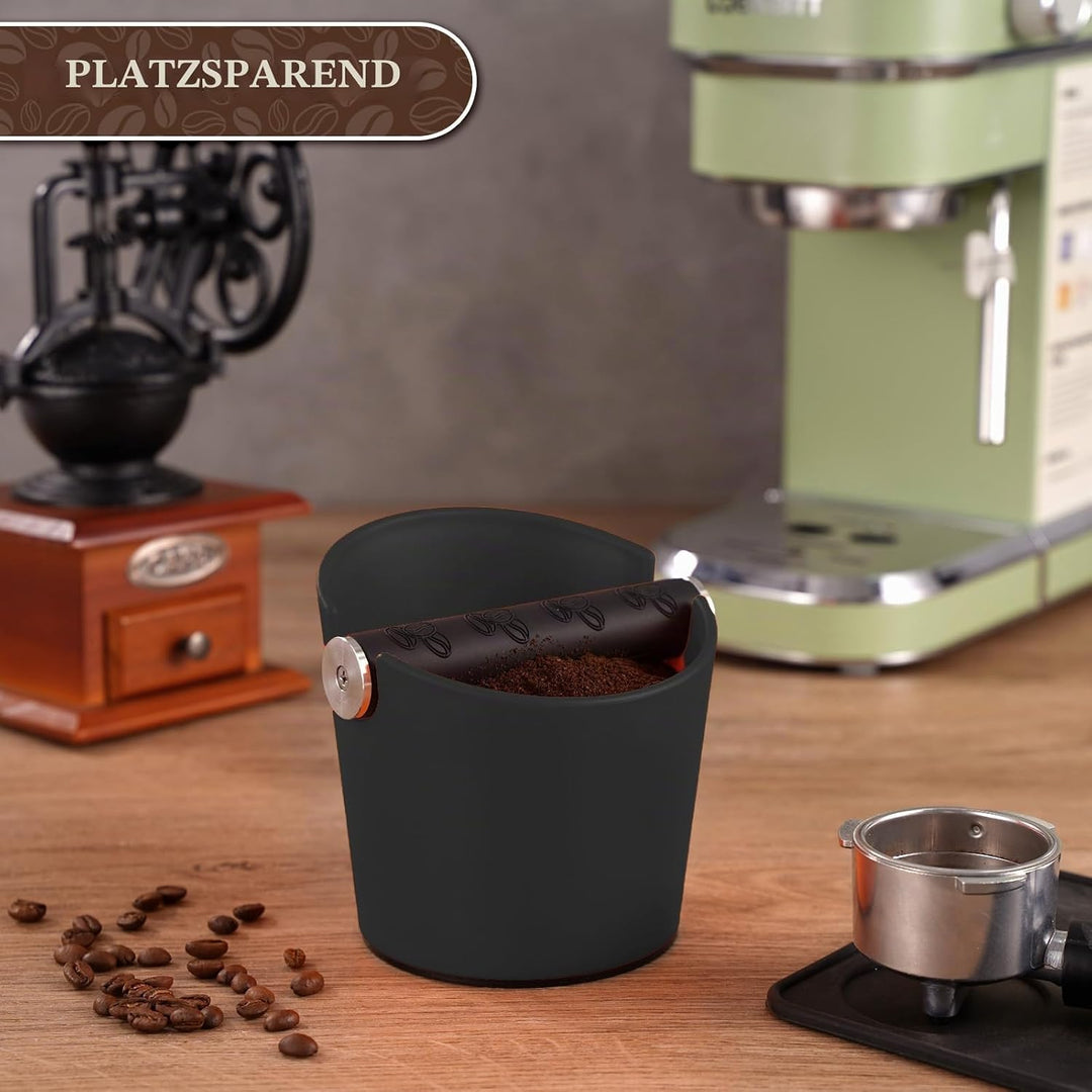 Abklopfbehälter für Siebträger Espresso Abklopfbehälter Kaffeesatz Abschlagbox Knock Box Stossdämpfe