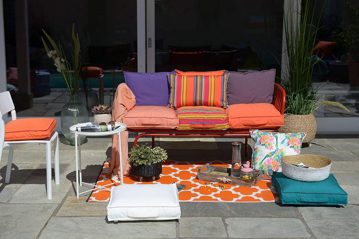 HOCK Caribe Outdoor Matratzenkissen 50x50x10cm orange Naranja 01 ca. 50x50x10cm Orange, ca. 50x50x10