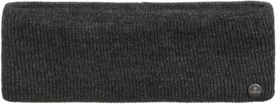 LIERYS Mono Stirnband Damen/Herren 8 cm breit - Made in Germany - dreilagiges Strickband gefüttert m
