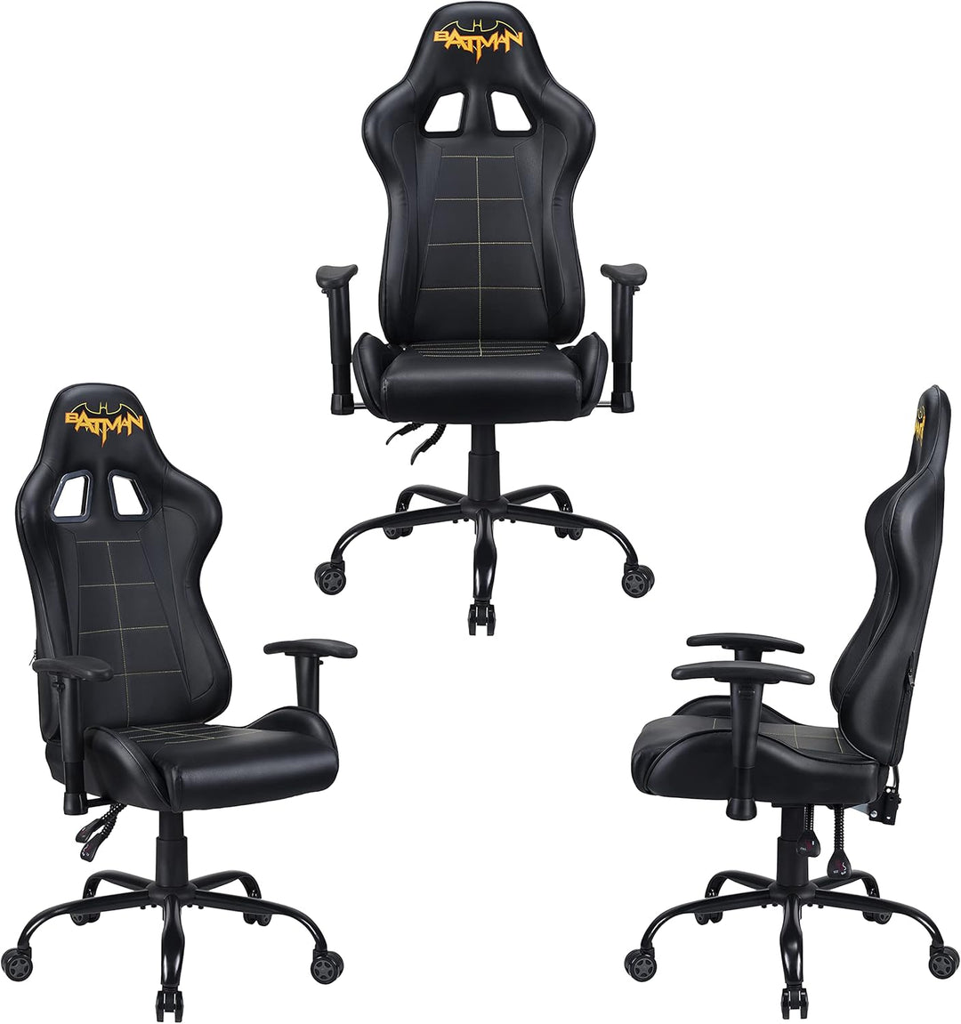 Subsonic Batman - Ergonomischer Gaming-Stuhl Verstellbare Rückenlehne/Armlehnen - Adult Gaming Chair