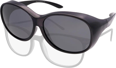 ActiveSol Überziehbrille Damen MEGA | Sonnenbrille gross | polarisiert | UV400 | Sonnenbrille über B