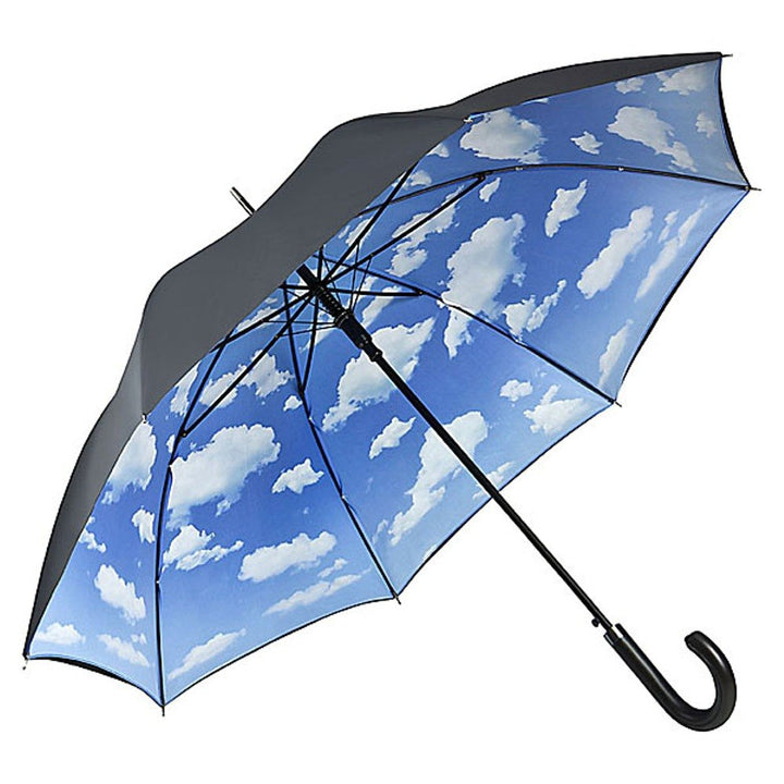 VON LILIENFELD Regenschirm | Bayrischer Himmel | Doppelte Bespannung - Aussen Schwarz - Innen Bedruc