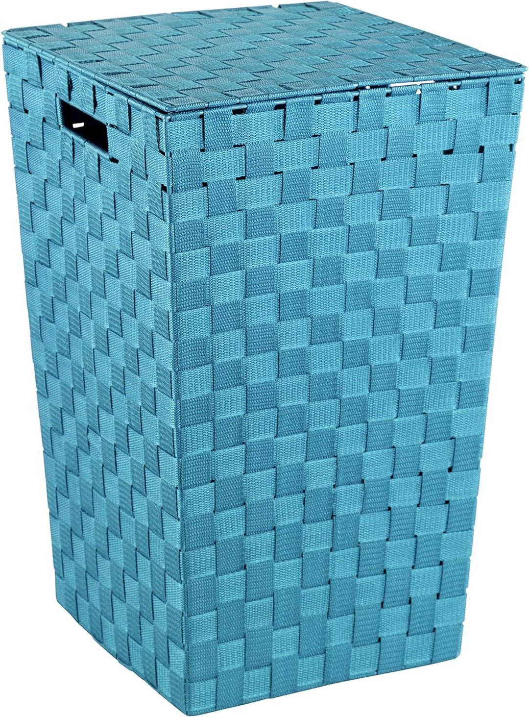 Wenko 22279100 Wäschetruhe Adria Square Fassungsvermögen 48 L, Polypropylen, petrol, Blau, 33 x 33 x