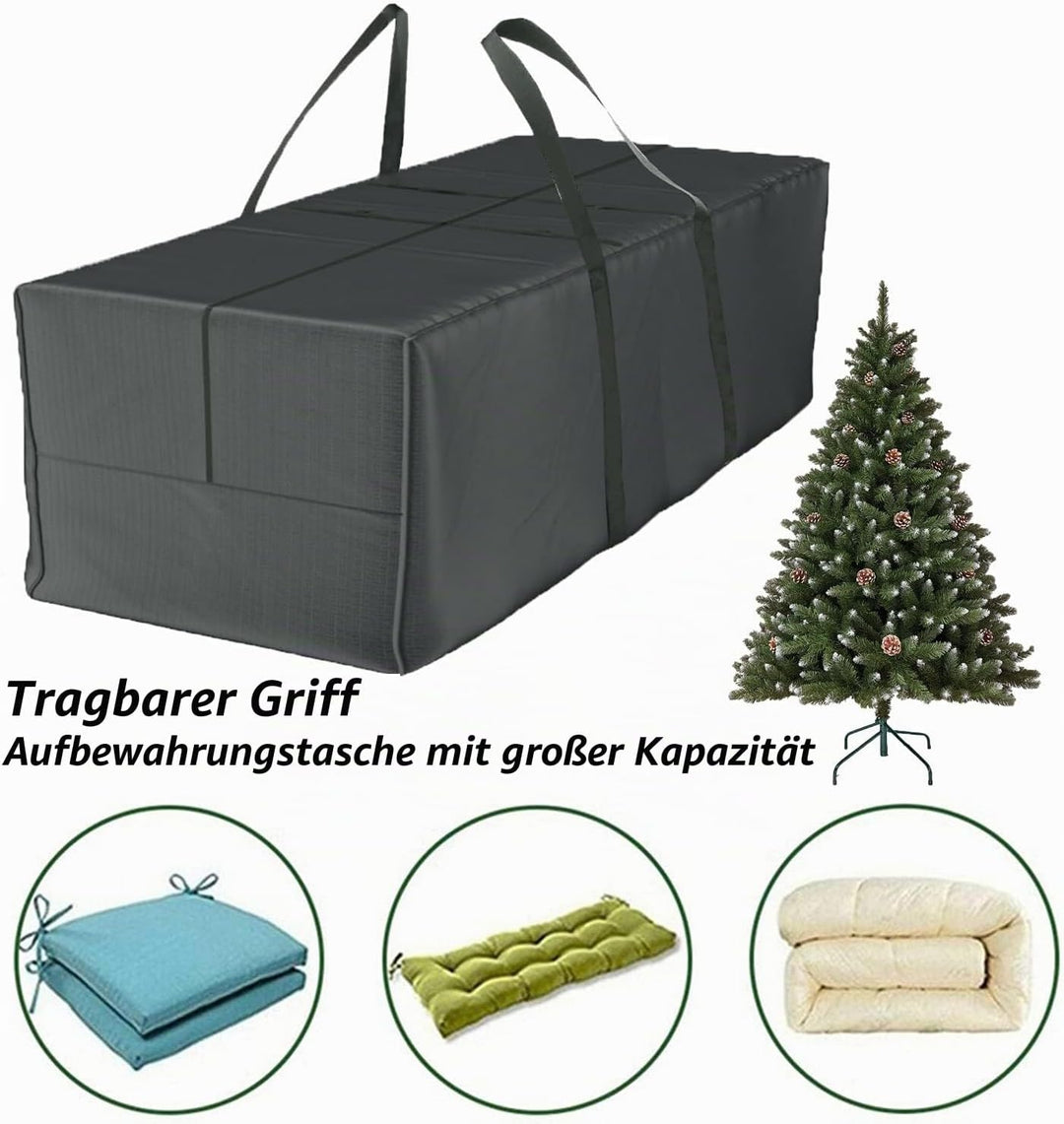 Aufbewahrungstasche Deluxe XXL (175x80x60 cm) und Schutzhülle für Auflagen - Gartenauflagen Aufbewah