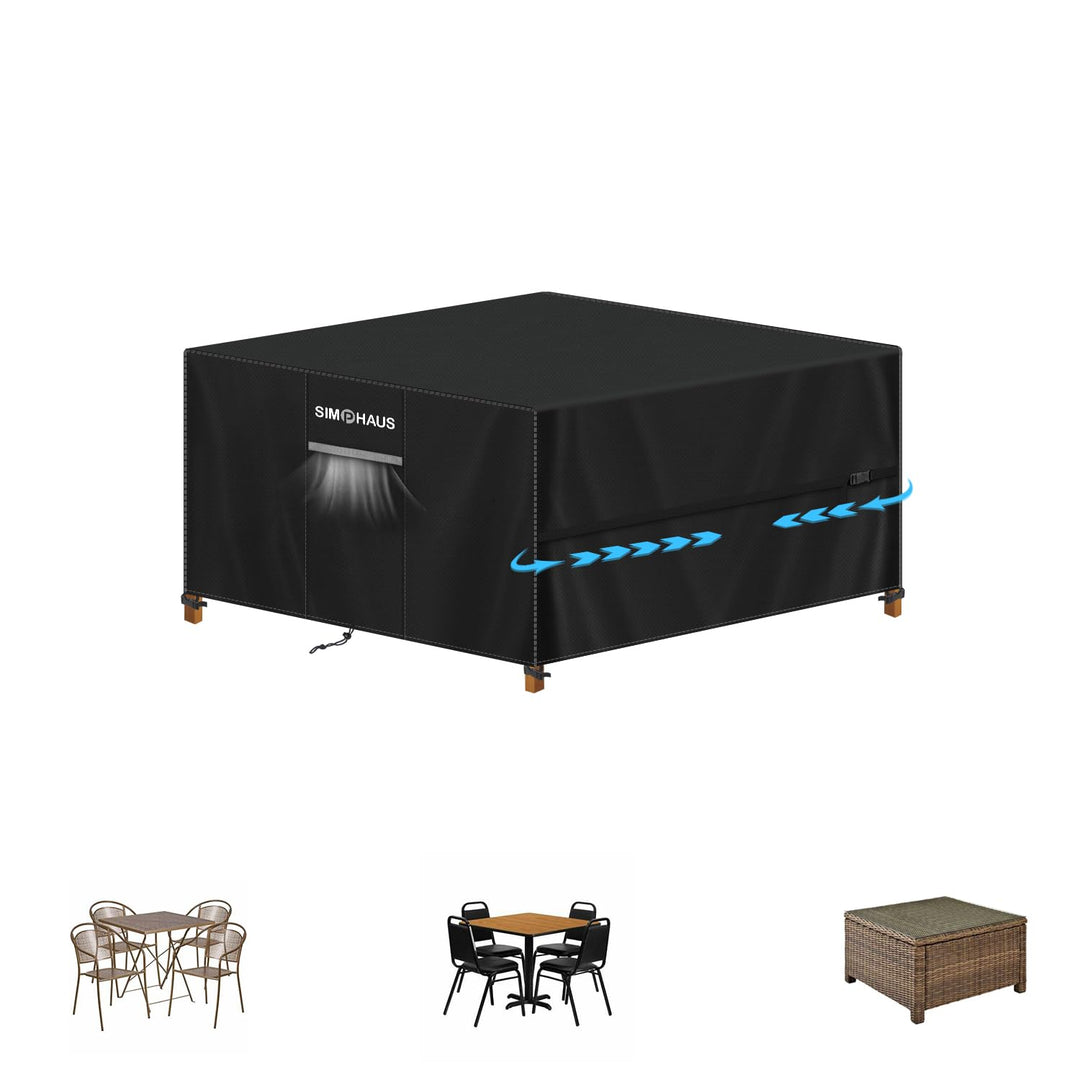 Abdeckung Gartenmöbel Winterfest Gartentisch Abdeckung Wasserdicht | Abdeckhaube Gartenmöbel Quadrat