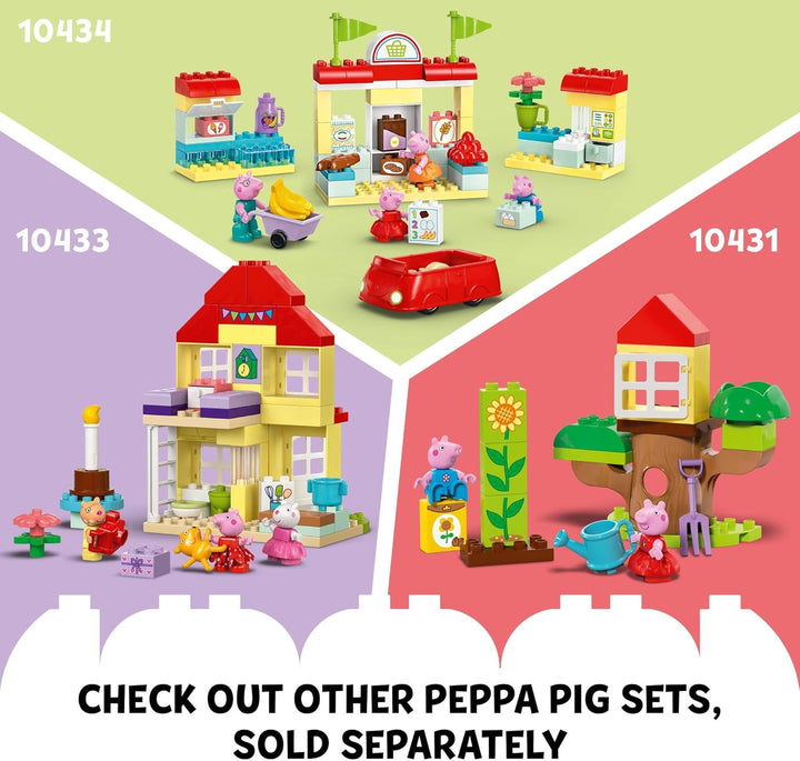 LEGO DUPLO 10432 Peppa Pig Bootsausflug Badespielzeug, Baustein-Lernset für Vorschulkinder mit 2 Pep