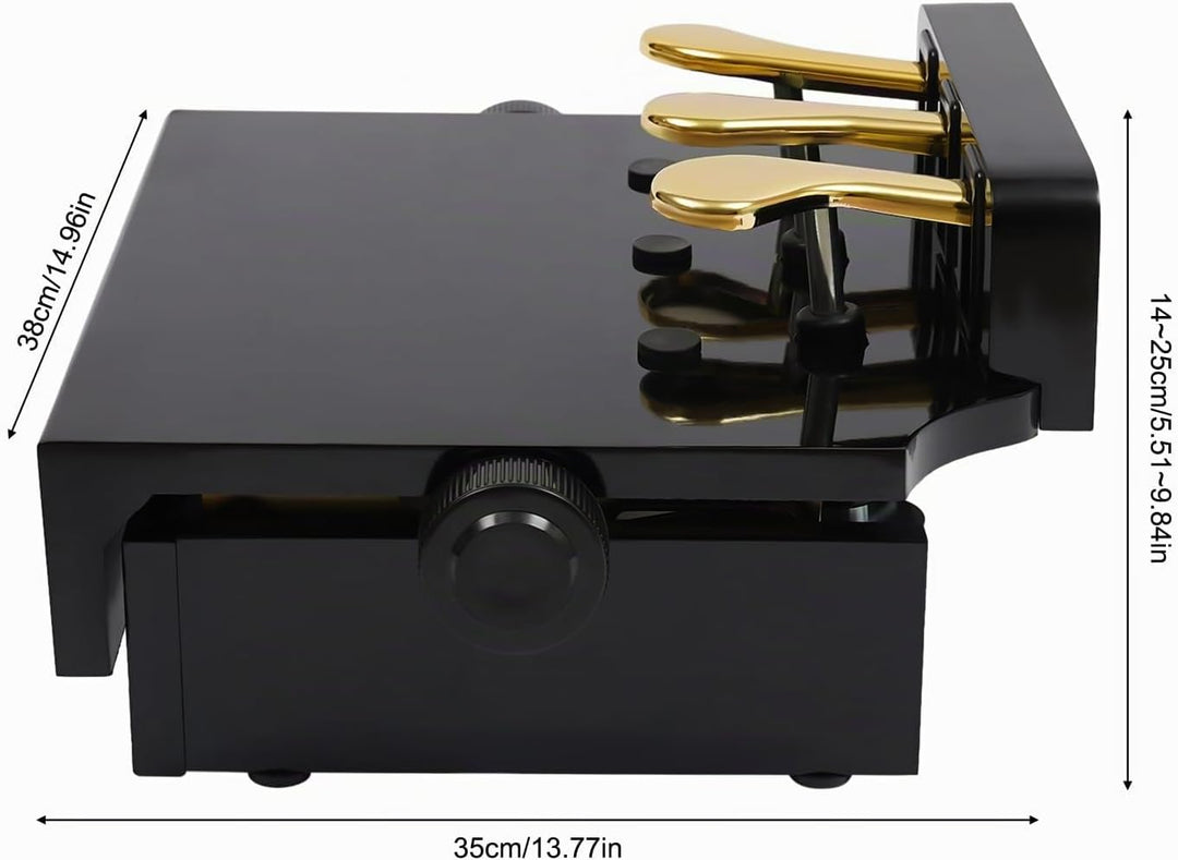 Gorgivous Klavier Pedal Extender, Pedalerhöhung Klavier Klavier Pedal Extender Bank für Kinder, eins