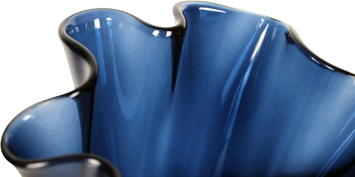 SIGNATURE HOME COLLECTION Glasvase, Glas, blau, 21 x 21 x 30 cm 21 x 21 x 30 cm Blau, 21 x 21 x 30 c
