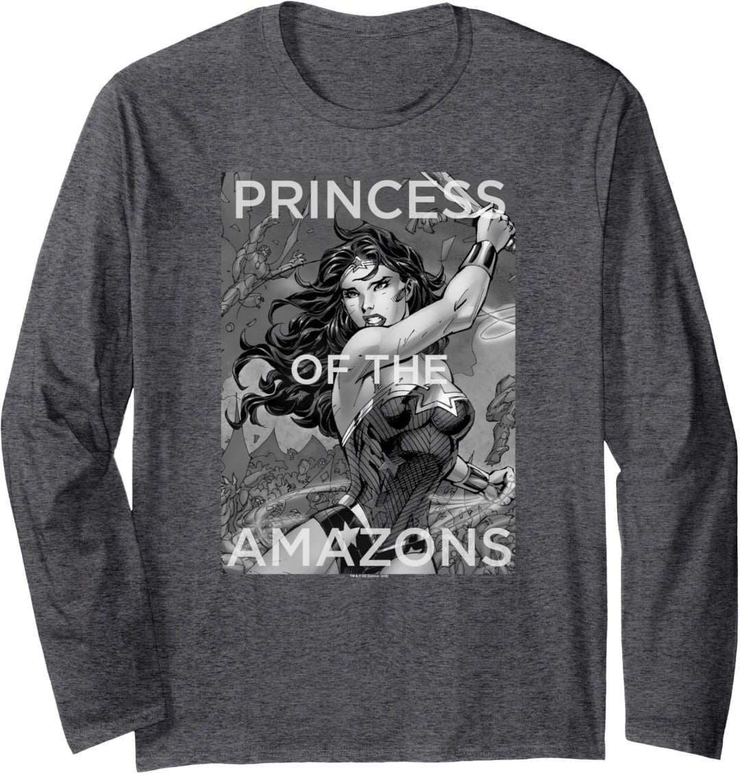 Wonder Woman Princess Greyscale Langarmshirt