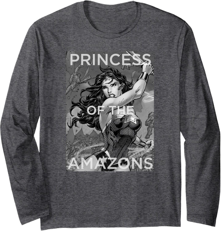 Wonder Woman Princess Greyscale Langarmshirt