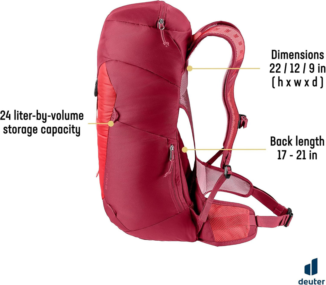 deuter AC Lite 24 Wanderrucksack Cherry-masala, Cherry-masala