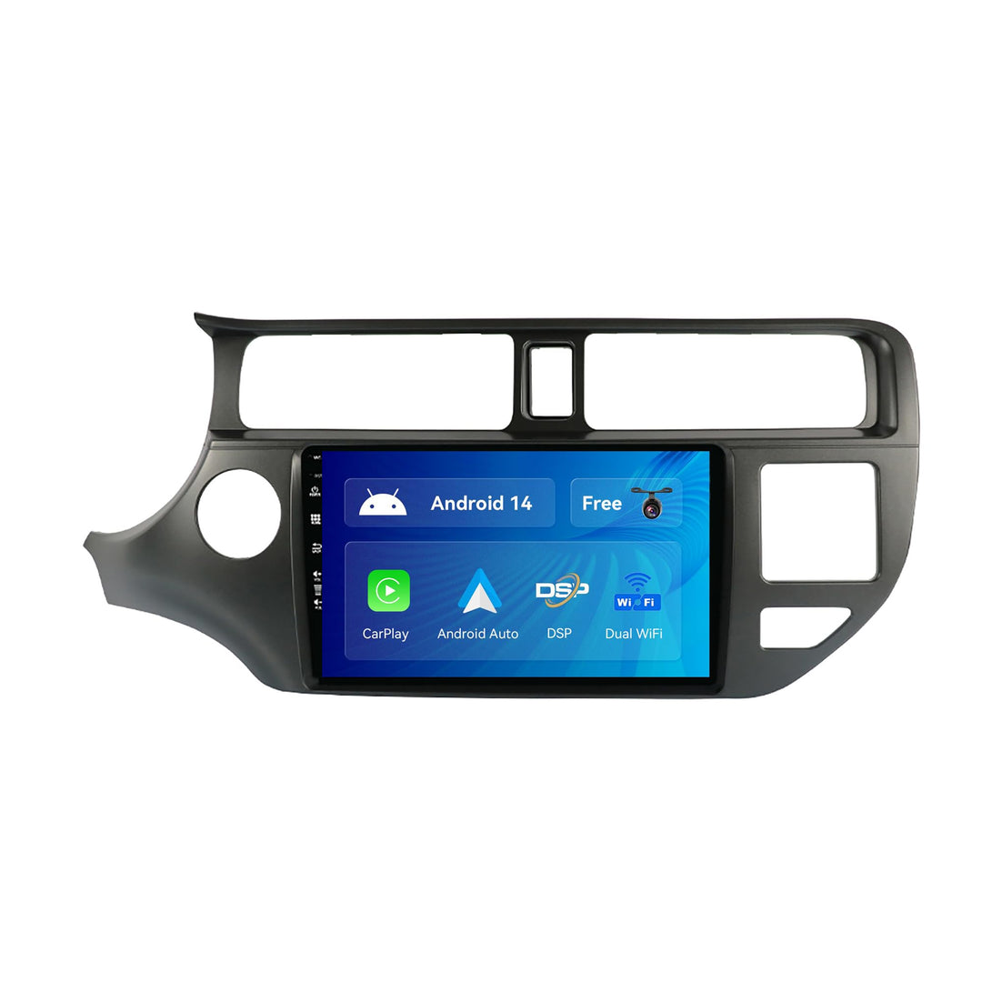 SXAUTO Android 12 IPS Autoradio Passt für Kia K3 Rio (2011-2015) - Eingebaut CarPlay/Android Auto -