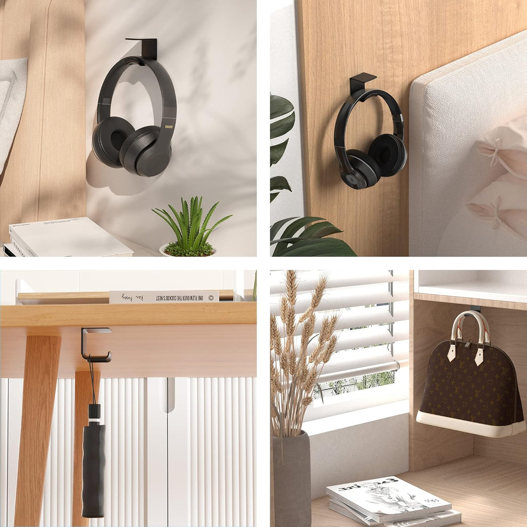 Cozycase Universal Headset Halterung Tisch - 2 Stück Kopfhörer Halter Wandhalterung Holder mit stark