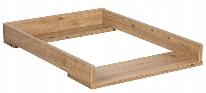 Wickelaufsatz für Kommode weiss – Holz Wickelbrett für Baby, stabil & sicher, passend für Wickelunte
