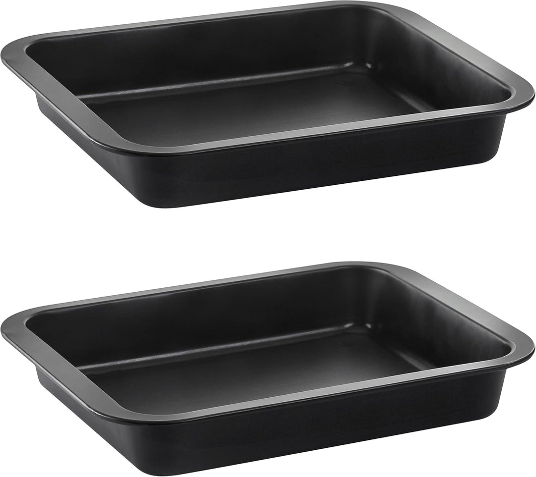 Grizzly 2x Auflaufform, Grösse klein, antihaftbeschichtet, mit Griffrand, auch als Lasagneform, Brät