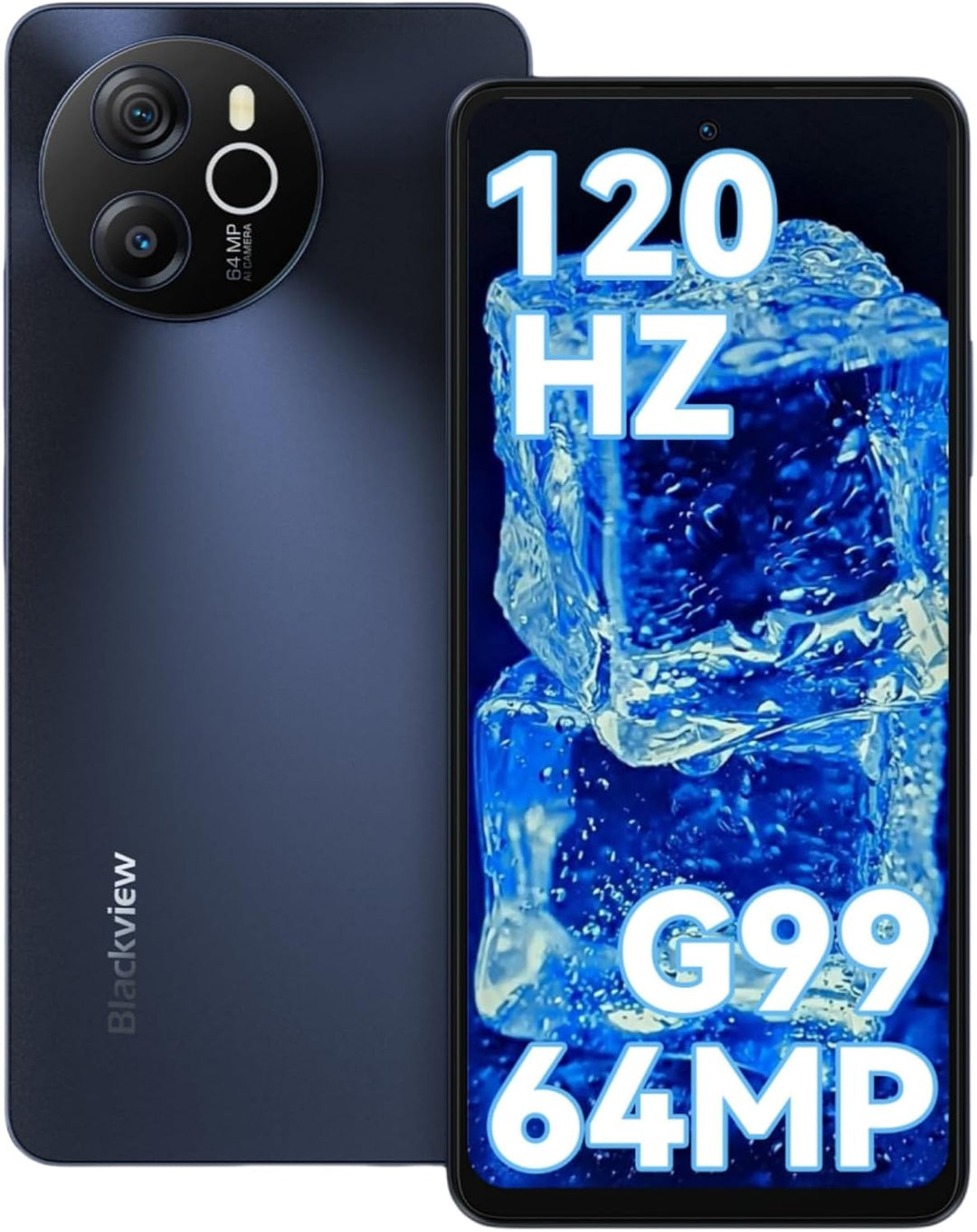 Blackview Shark 8 Handy 16GB+256GB, Helio G99, 120Hz 2.4K, 64MP, Smartphone ohne vertrag, 6.78" FHD+