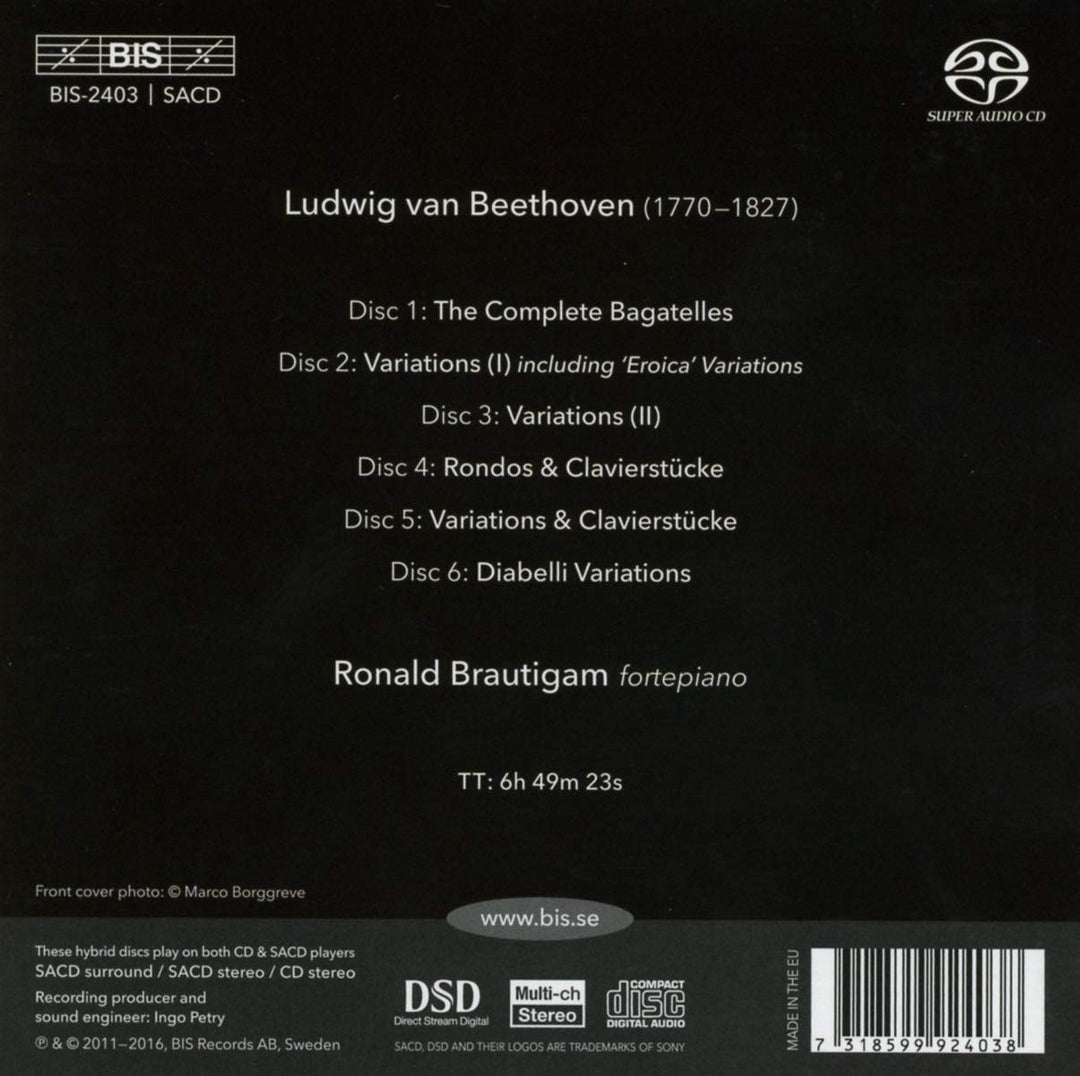Complete Piano Variations, Audio-CD