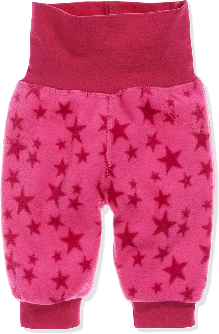Playshoes Unisex Kinder Baby-Hose Fleece-Pumphose 62 Pink Sterne, 62 Pink Sterne
