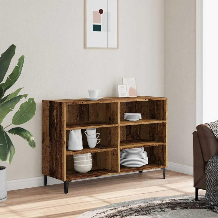 vidaXL Sideboard Altholz-Optik 103,5x35x70 cm Holzwerkstoff, Schrank, Highboard, Home Organizer, Lag