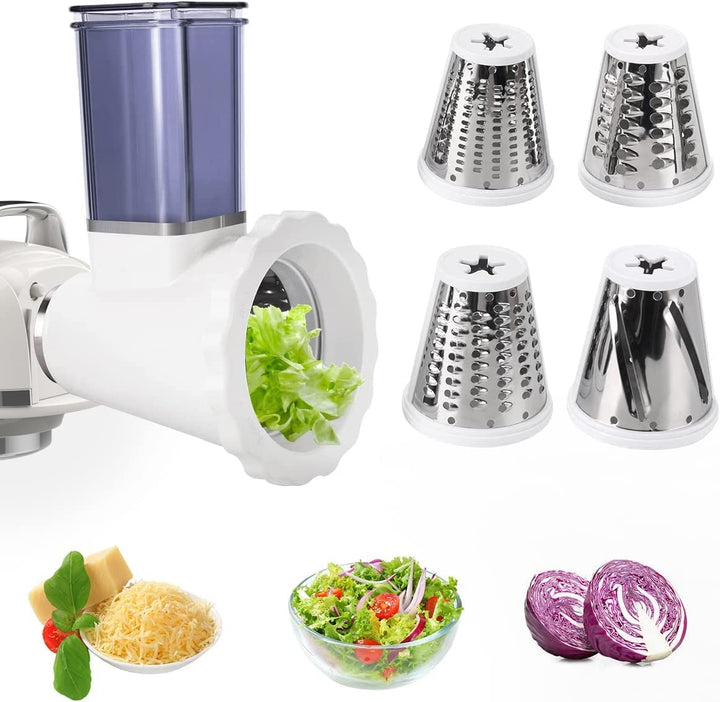 Slicer Shredder Aufsätze für ZACME Zubehör,Käsereibe, Edelstahl Gemüse Schneider für ZACME Zubehör,A