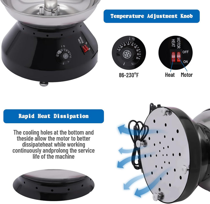 Schokobrunnen 5 Ebenen, Elektrische Schokoladenbrunnen Grosse Edelstahl Schokolade Brunnen Schmelzfu