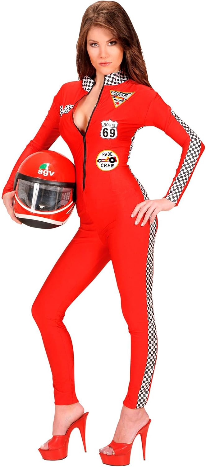 W WIDMANN MILANO Party Fashion - Kostüm Rennfahrerin, Racer, Rennfahrer Overall, Faschingskostüme, M