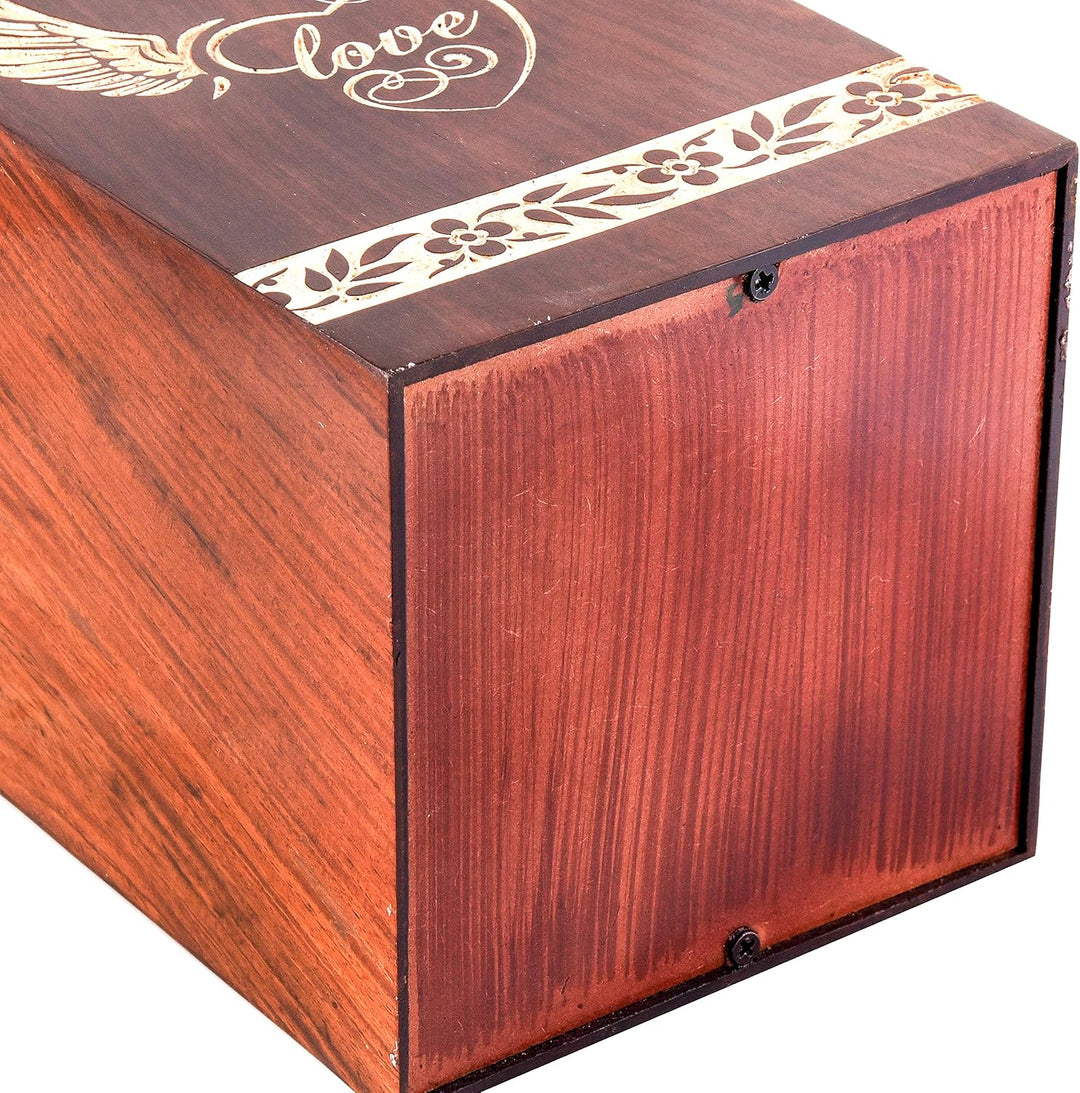 Rosewood Urnen für menschliche Asche für Erwachsene, gross – Holzurne für Columbarium – Beerdigungsu