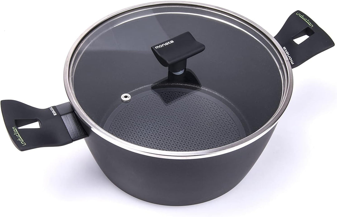 Moneta Nova Stieltopf, Aluminium, Schwarz, 24 cm, 2, 24 cm