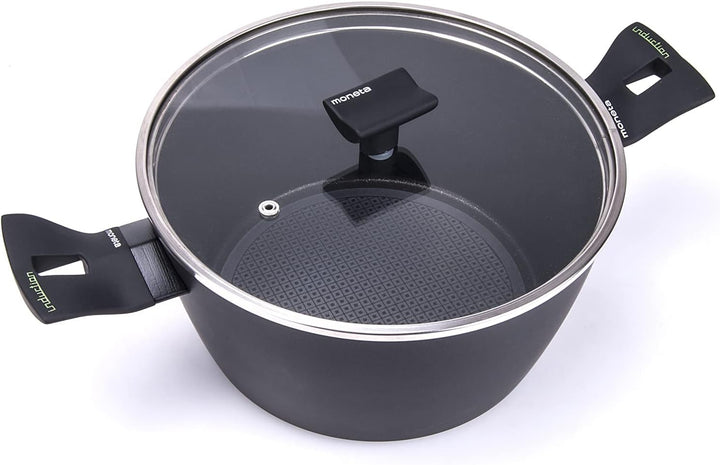 Moneta Nova Stieltopf, Aluminium, Schwarz, 24 cm, 2, 24 cm