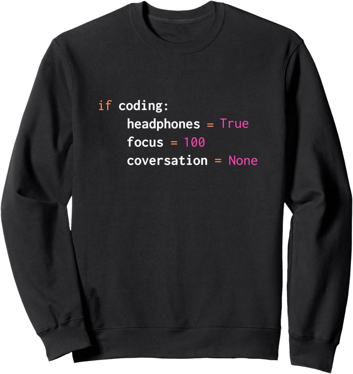 Python-Programmierer mit lustiger Python-Entwicklercodierung Sweatshirt
