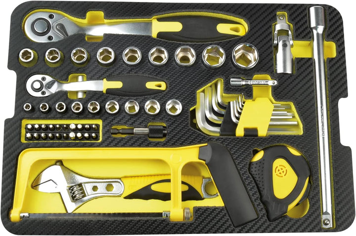 ADAC Werkzeugkoffer 77-tlg., IP65-zertifiziert, staub- und wasserabweisend, Outdoor- und Camping-Wer
