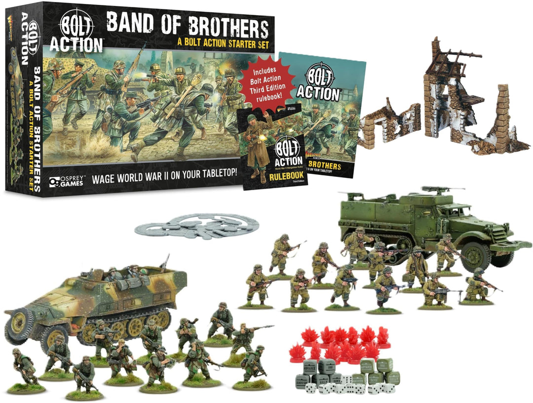 Warlord Games Band of Brothers – Bolt Action Third Edition Starter-Set, 28 mm, Weltkrieg 2, Strategi