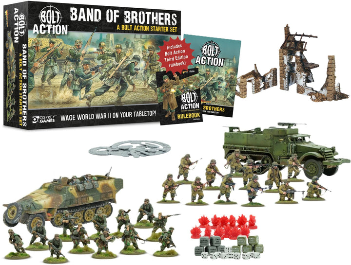 Warlord Games Band of Brothers – Bolt Action Third Edition Starter-Set, 28 mm, Weltkrieg 2, Strategi