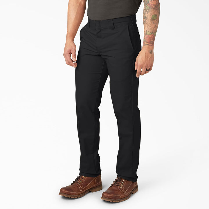 Dickies Herren Slim Taper Flex Twill Arbeitshose 31W / 32L Schwarz, 31W / 32L Schwarz