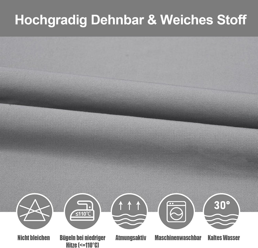 Yugarlibi Stuhlhussen 6er Set Stretch Stuhlhussen Schwingstuhl Elastische Hussen Stuhlbezug Abnehmba
