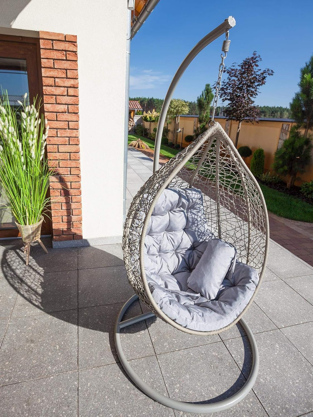 PillowPrim Hängesessel Kissen, Auflage für Polyrattan/Rattan Hängeschaukel, Polster, Hängekorb, Scha