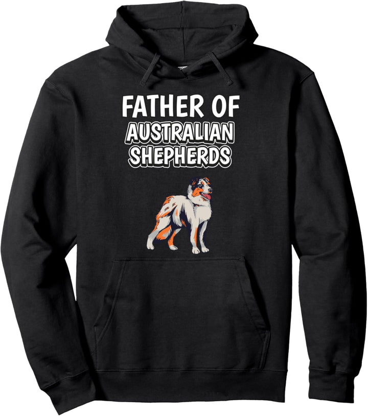 Herren Jungen Aussie Papa Vatertag Australischer Schäferhund Pullover Hoodie