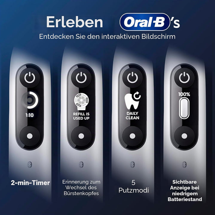 Oral-B iO 6N Elektrische Zahnbürste, Weiss, Reiseetui