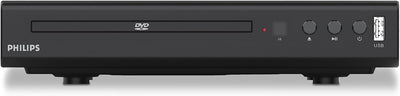 PHILIPS DVD-Player TAEP200/12 - Für nahezu alle Disc-Formate - USB Media Link - Schwarz