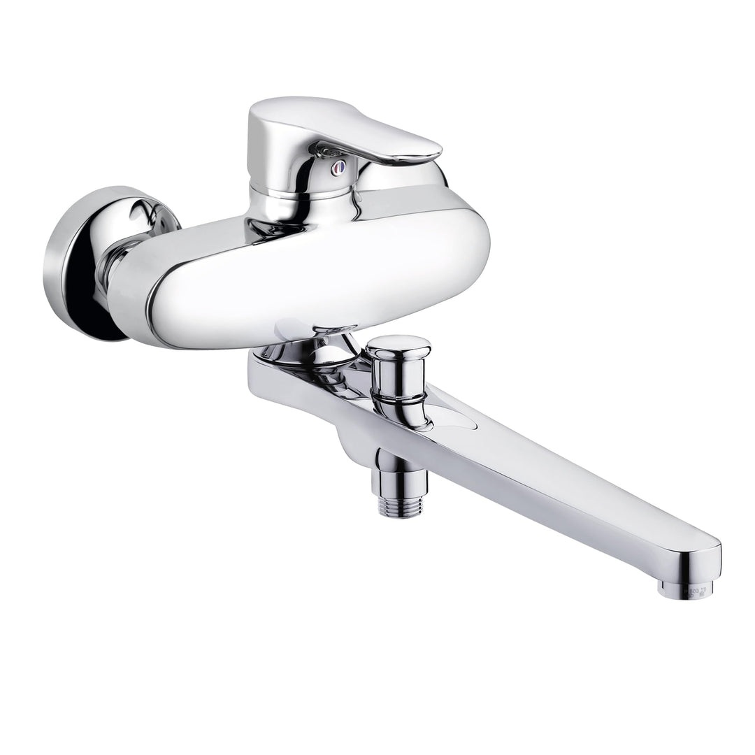 Kludi 324910575 Objekta Spezial Wannenfüll- und Brause-Einhandmischer, chrom