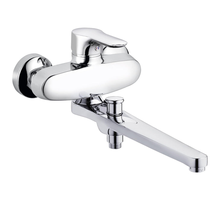 Kludi 324910575 Objekta Spezial Wannenfüll- und Brause-Einhandmischer, chrom