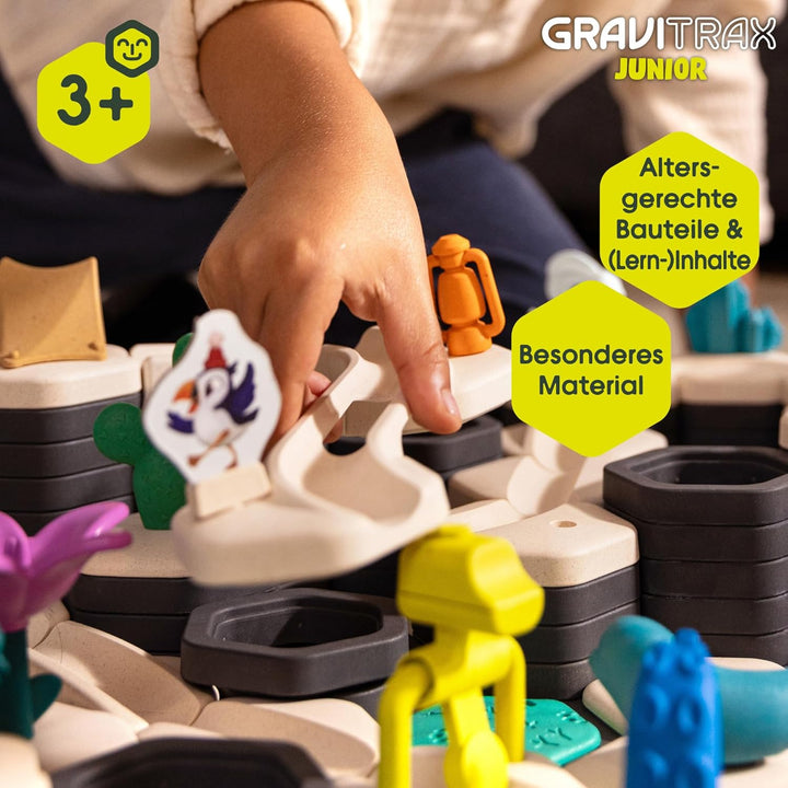 Ravensburger GraviTrax Junior Extension Jungle 23747 - Murmelbahn überwiegend aus nachwachsenden Roh